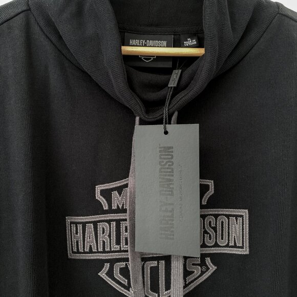 Harley-Davidson® B&S Funnel Black Women's Sweatshirt - Picture 8 of 12